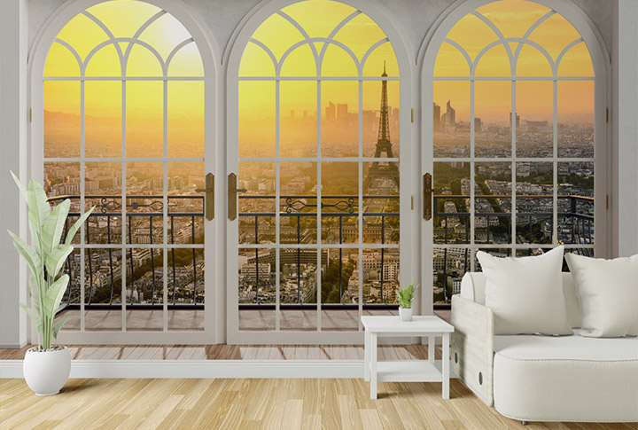 Фотообои Окно на Город
