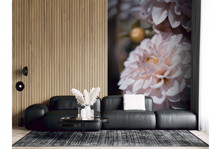 Фотообои «Большой цветок георгины» в интерьере