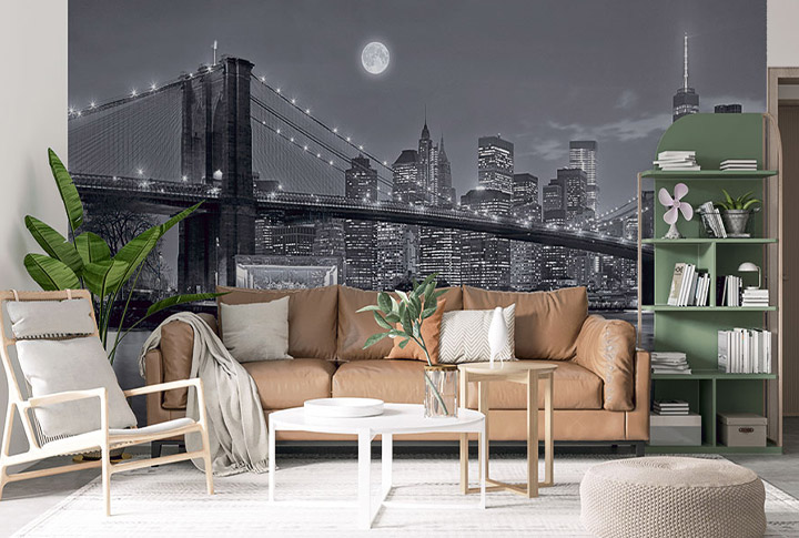 Фотообои Чёрно-Белый Город