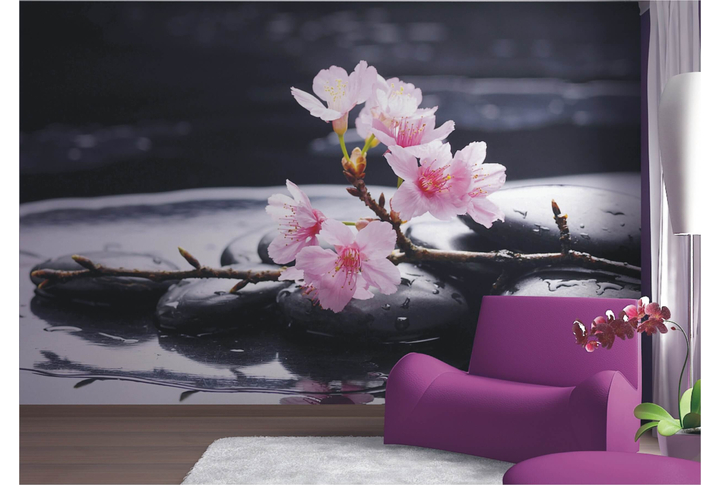 Фотообои «Ветка Сакуры» в интерьере