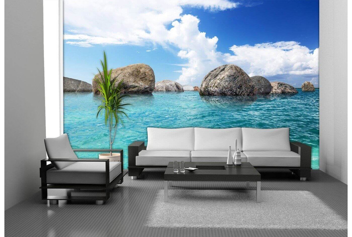 Фотообои «Морской Берег» в интерьере