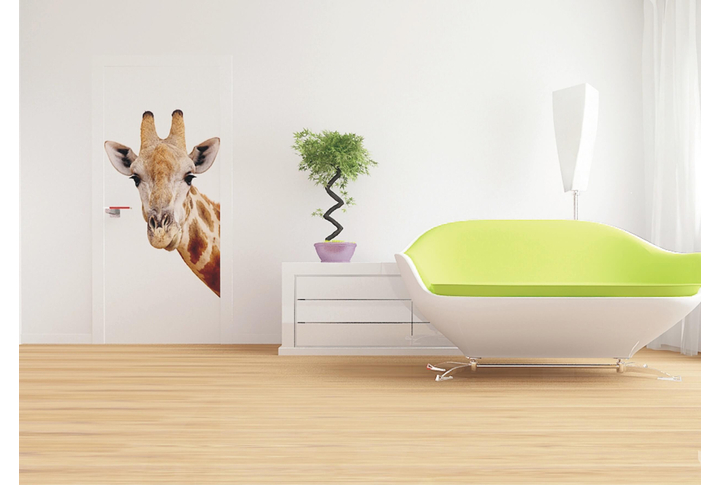 Фотообои «Жираф» в интерьере