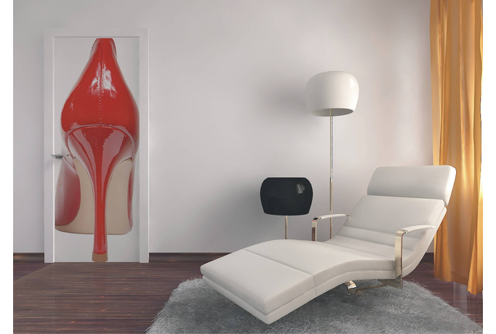 Фотообои «Модный Красный Каблук» в интерьере