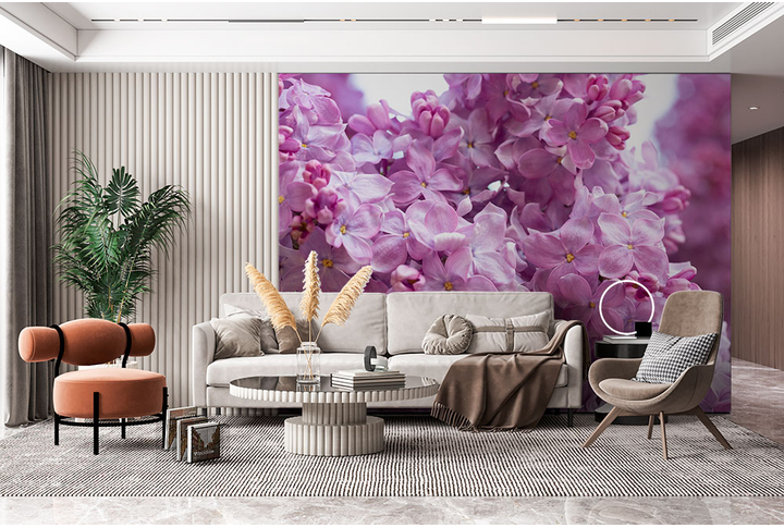 Фотообои «Сирень в весенний день» в интерьере