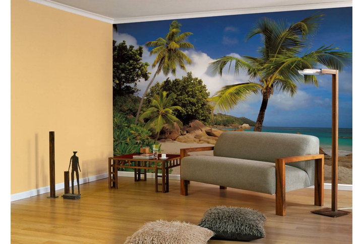 Фотообои «Praslin» (Праслен, Сейшельские о-ва) в интерьере