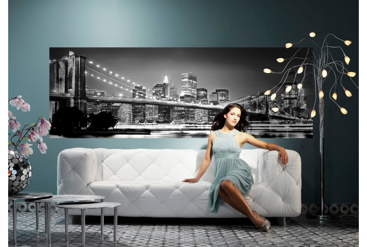 Фотообои «Brooklyn Bridge» (Бруклинский Мост) в интерьере