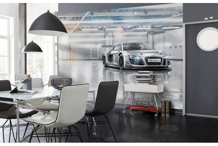 Фотообои «Audi R8 Le Mans» (Ауди R8) в интерьере