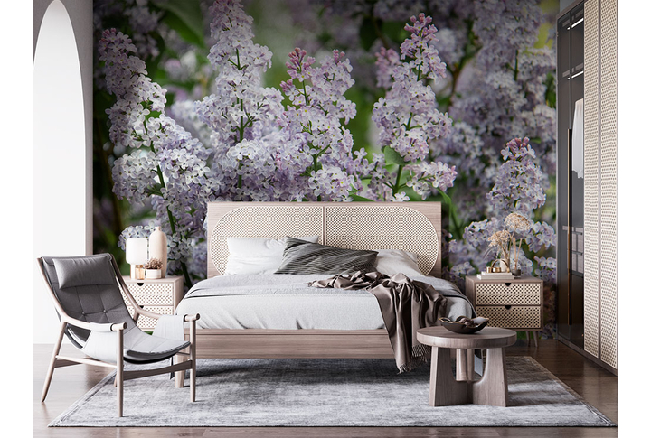 Фотообои «Веточки сирени» в интерьере
