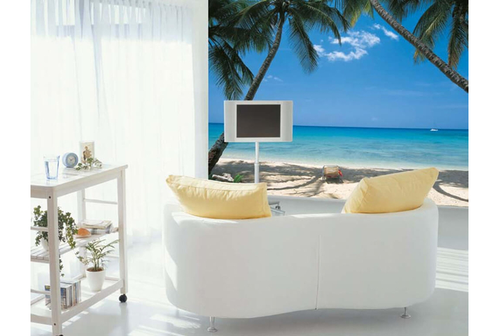 Фотообои «Urlaub» (Отдых на пляже) в интерьере