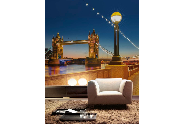 Фотообои «Tower Bridge» (Тауэрский Мост) в интерьере