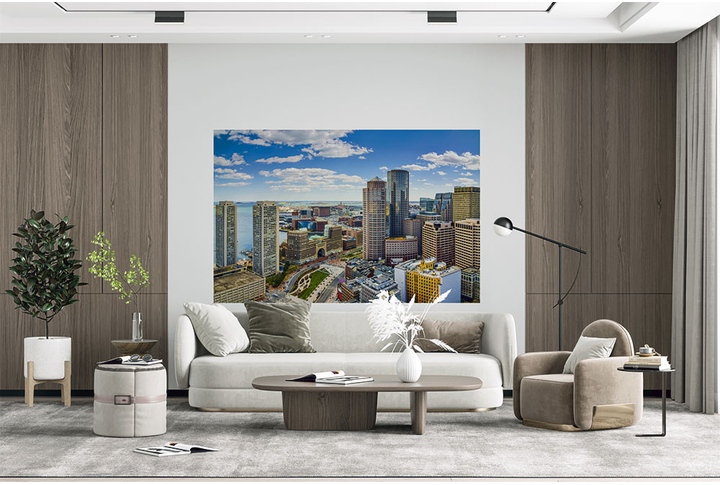 Фотообои «Небоскребы города Бостона» в интерьере