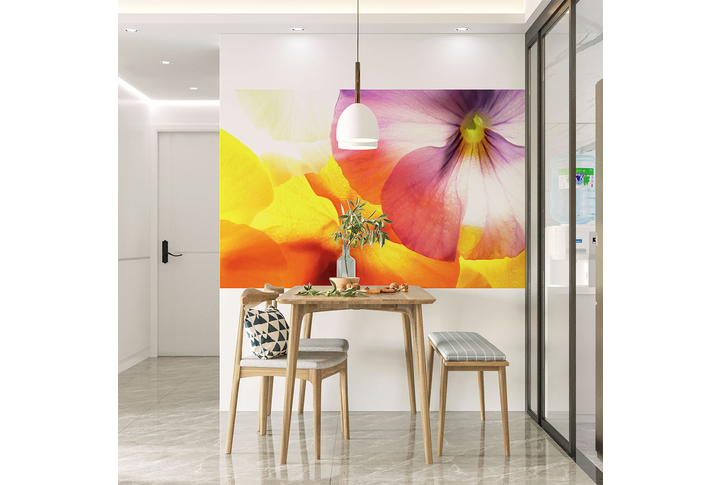 Фотообои «Цветочная нежность» в интерьере