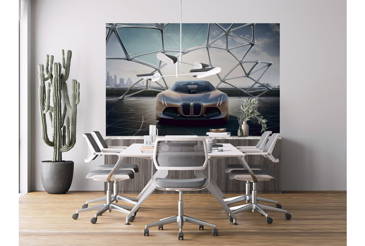 Фотообои «Стильный автомобиль» в интерьере