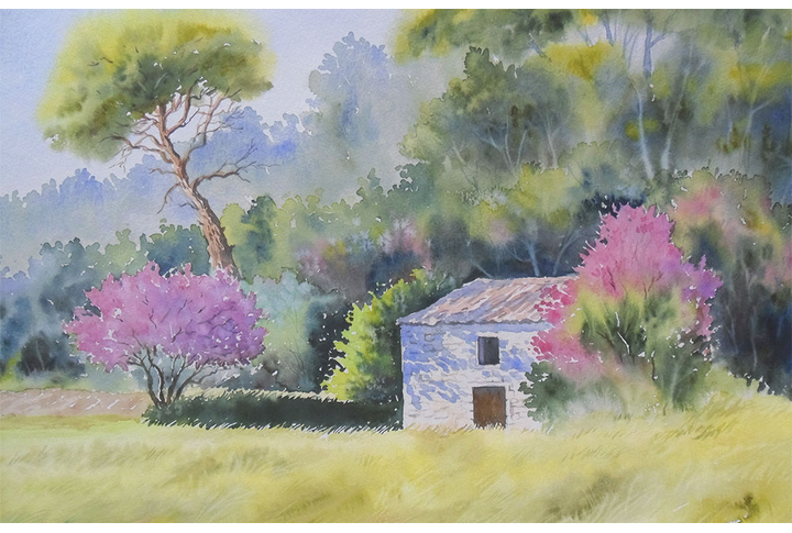 Фотообои «Акварельная природа»