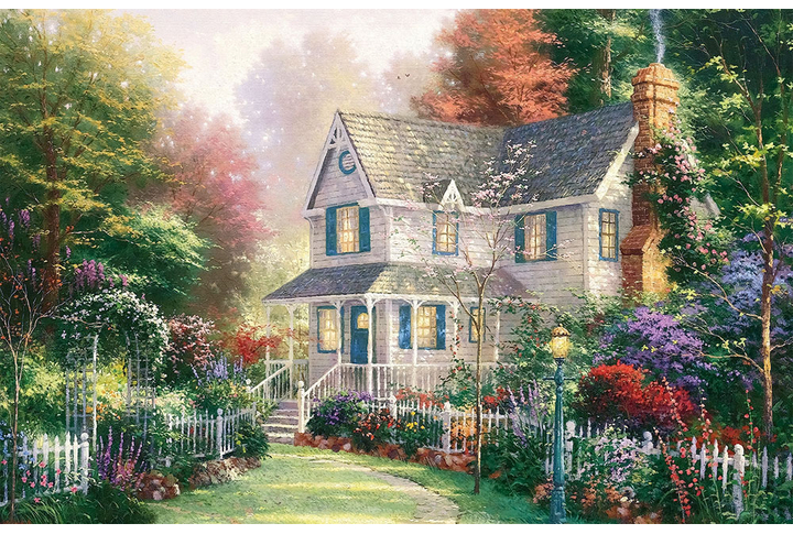 Фотообои «Картина цветущий сад»