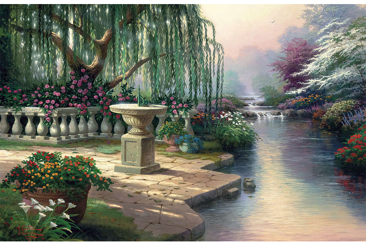 Фотообои «Сад у реки»