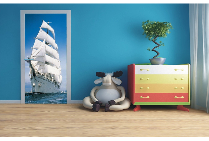 Фотообои «Sailing Boat» (Парусник) в интерьере