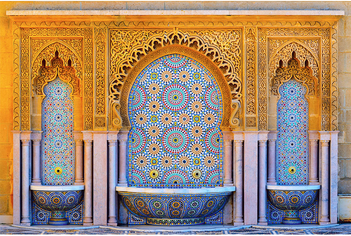 Фотообои «Мозаика в мечети, восточный узор»
