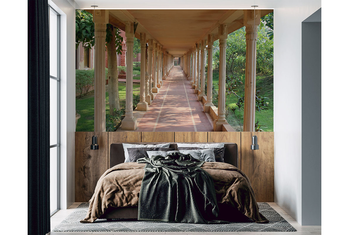 Фотообои «Терраса с колоннами» в интерьере