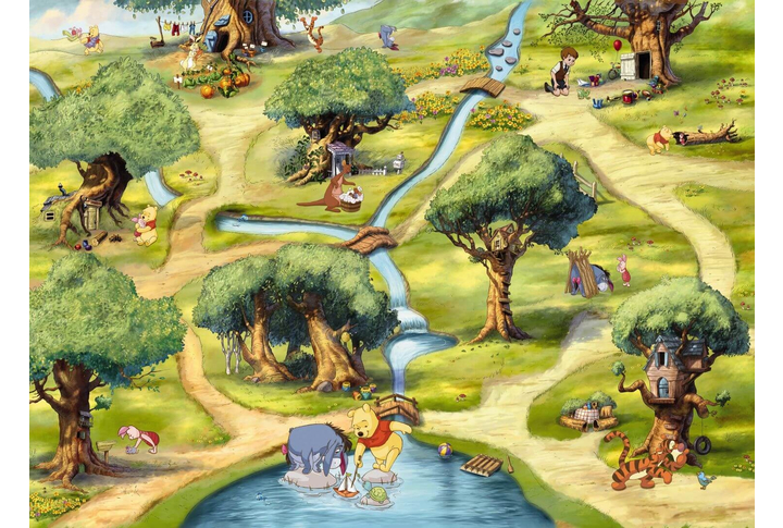 Фотообои «Hundertmorgenwald» (Лес Винни-Пуха)