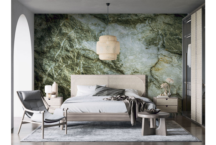 Фотообои «Каменный срез» в интерьере