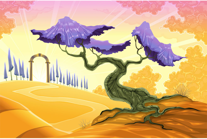 Фотообои «Сказочное дерево для детей»