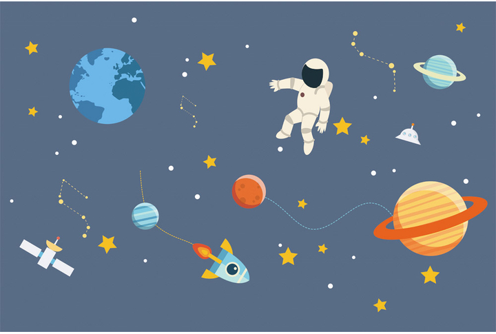 Фотообои «Детский космос»