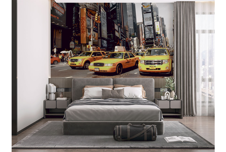 Фотообои «Нью-Йорк, городская улица Таймс Сквер» в интерьере