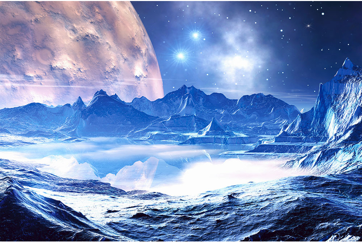 Фотообои «Космос - Пейзаж далекой планеты»