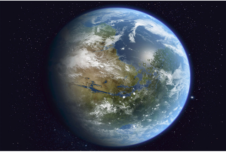 Фотообои «Планета Земля, вид из космоса»