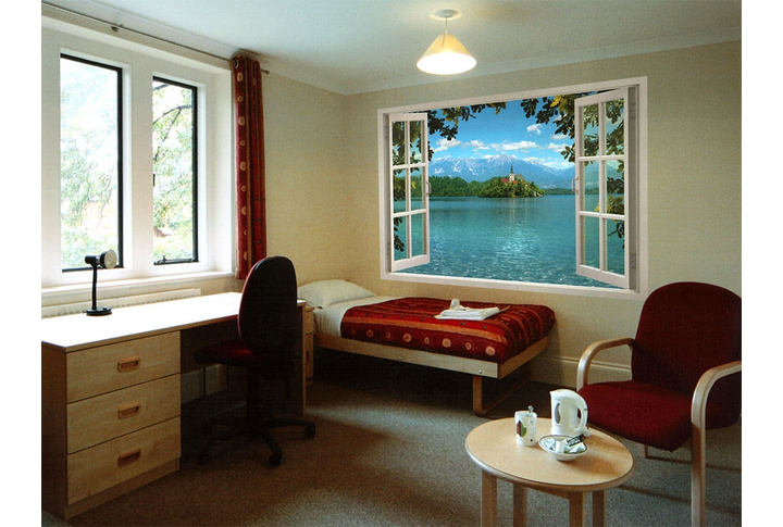 Фотообои «Дом на острове» в интерьере