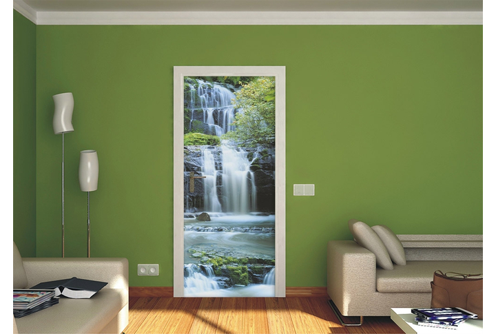 Фотообои «Pura Kaunui Falls» (Водопад Пура-Каунуи) в интерьере