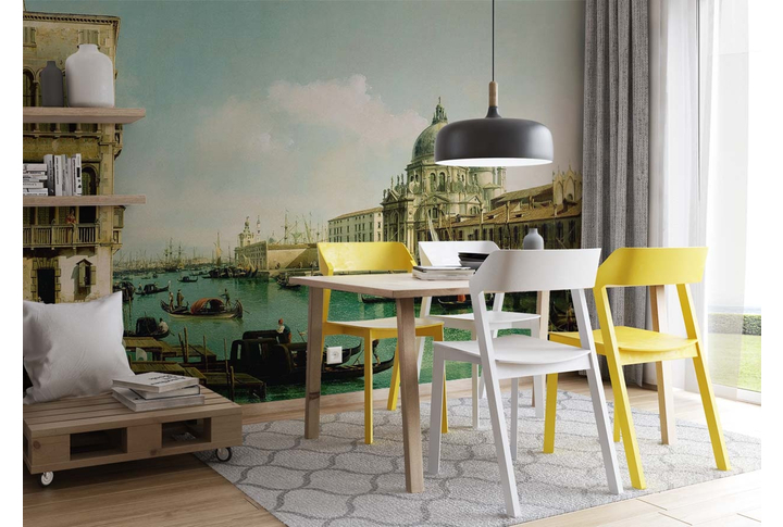 Фотообои «Старая Венеция под картину» в интерьере