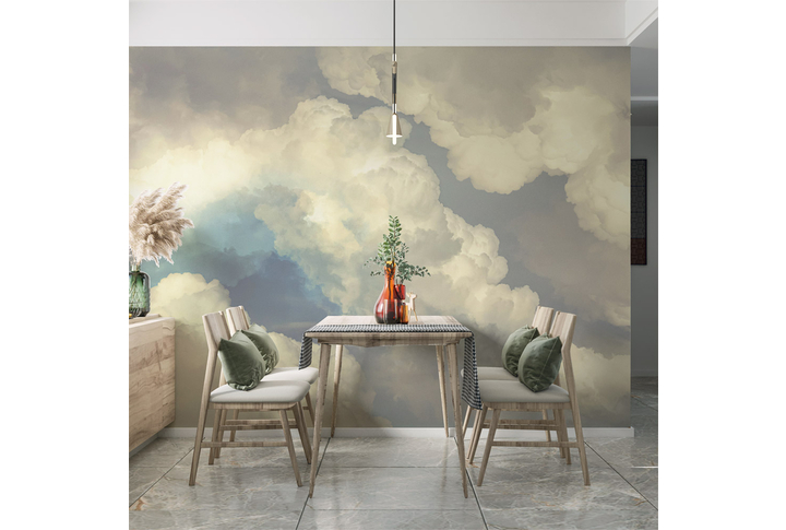 Фотообои «Грозовые облака на небе» в интерьере