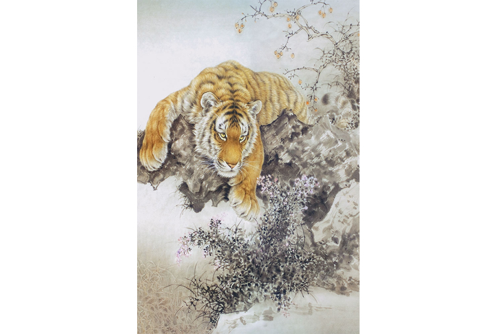 Фотообои «Тигр после охоты»