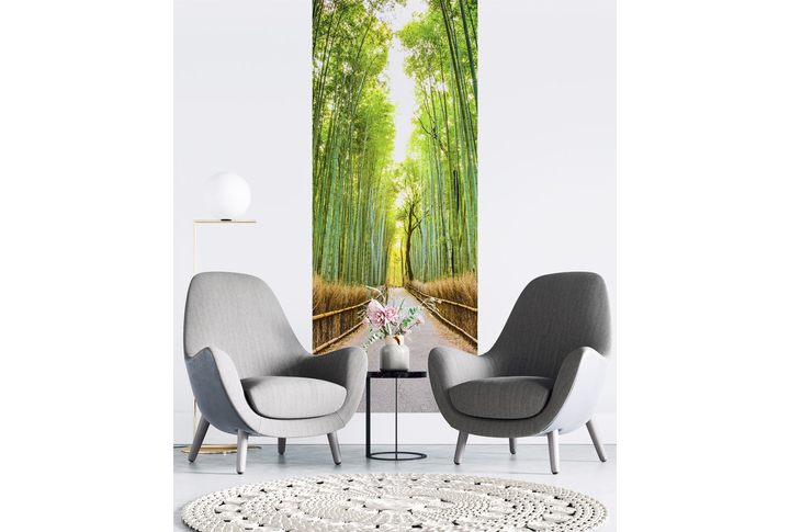 Фотообои «Дорожка в бамбуковой роще» в интерьере