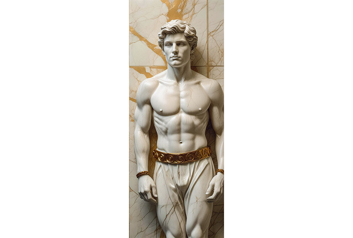 Фотообои «Объемная скульптура мужчины под барельеф»