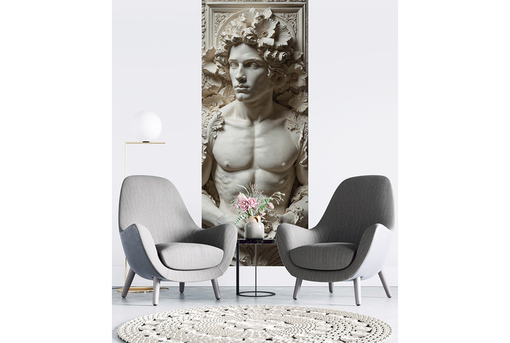 Фотообои «Барельеф с мужчиной в античном стиле» в интерьере