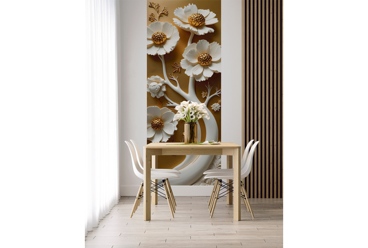 Фотообои «Рельефное дерево со стерео эффектом» в интерьере