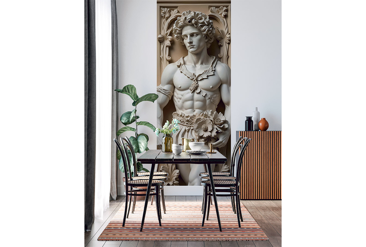 Фотообои «Скульптура Античный мужчина» в интерьере