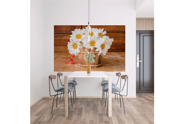 Фотообои «Полевые ромашки» в интерьере