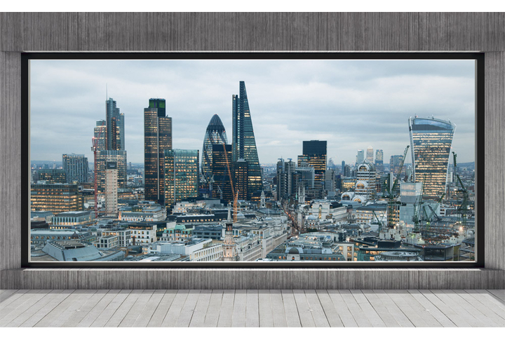 Фотообои «Окно Лондонская урбанистика»