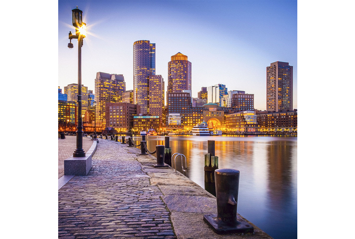 Фотообои «Город - ночной Бостон»