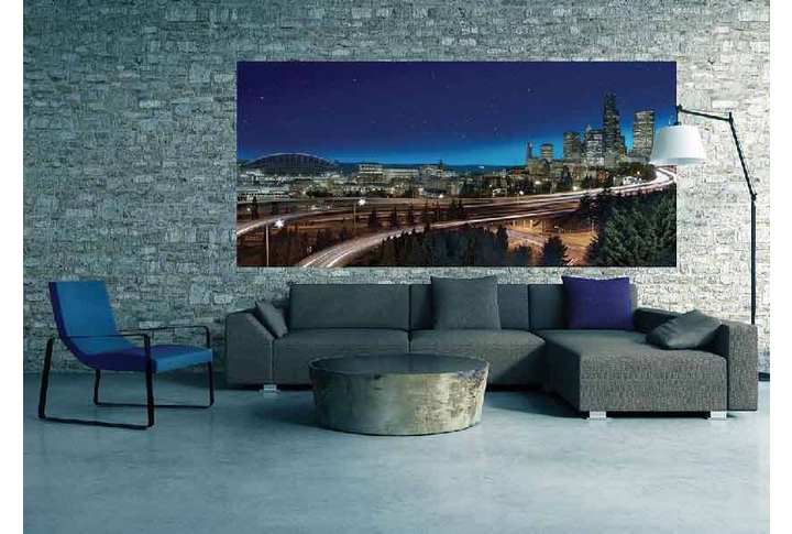 Фотообои «Звездный город» в интерьере