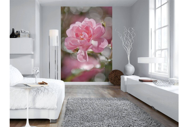 Фотообои «Bouquet» (Розовый Цветок) в интерьере