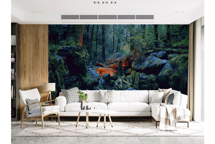 Фотообои «Mystic» (Мистический лес) в интерьере
