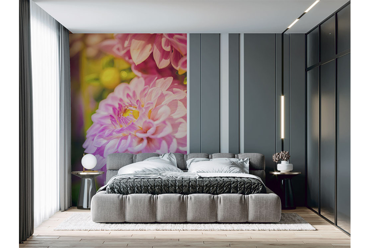 Фотообои «Красивая георгина» в интерьере