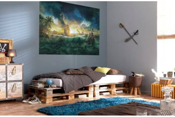 Фотообои «Pirates Of The Caribbean» (Пираты Карибского моря) в интерьере