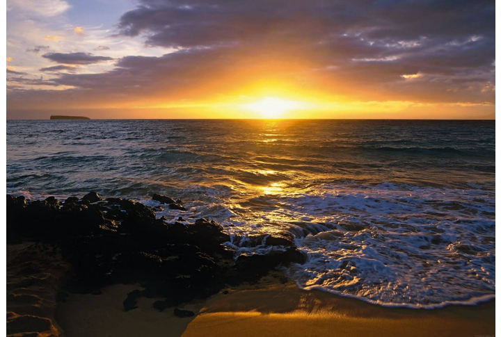 Фотообои «Makena Beach» (Закат на пляже)