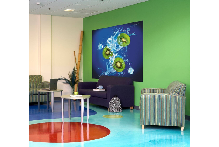 Фотообои «Киви айс» в интерьере